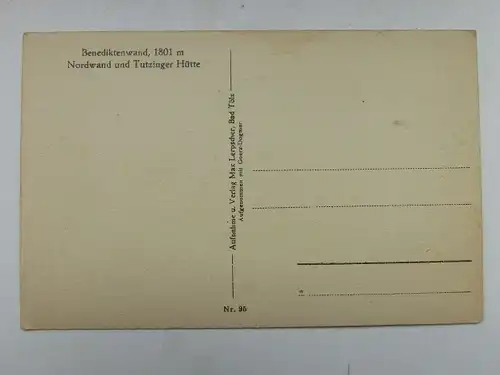 Alte AK Benediktenwand Tutzinger Hütte [A1581]