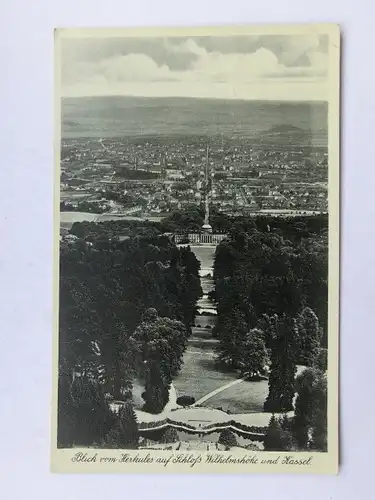 Alte AK Kassel Blick vom Herkules [A1639]