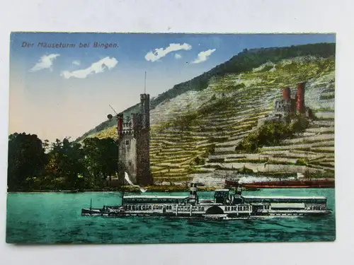 Alte AK Bingen Mäuseturm [A1642]