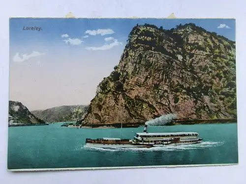 Alte AK St. Goarshausen Rhein Loreley [A1647]