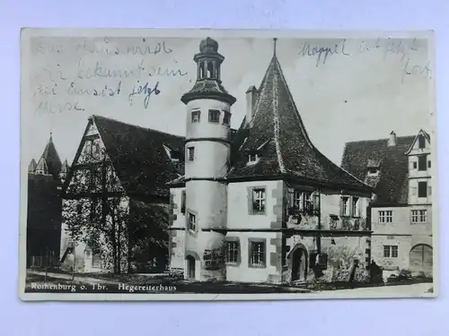 Alte AK Rothenburg Hegereiterhaus [948]
