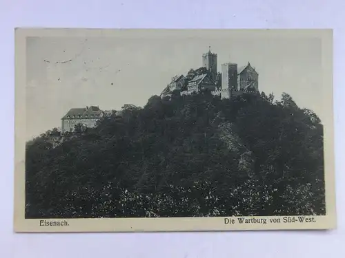 Alte AK Eisenach Wartburg von Südwest [956]