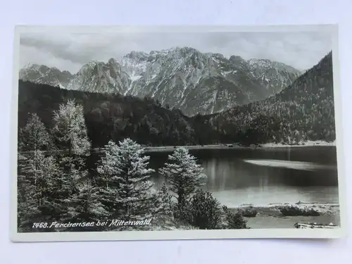 Alte AK Mittenwald Ferchensee [958]
