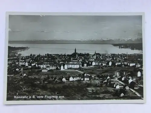 Alte AK Konstanz vom Flugzeug aus [970]