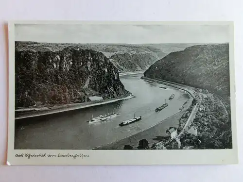 Alte AK Loreley Rheintal Loreleyfelsen [aJ775]