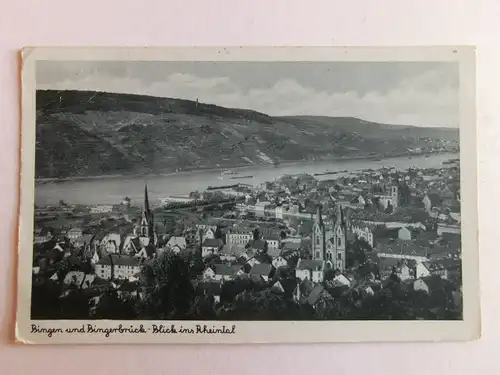 Alte AK Bingen Bingerbrück Rheintal [aJ782]