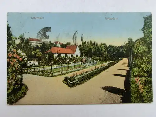 Alte AK Chemnitz Rosarium um 1920 [aX382]