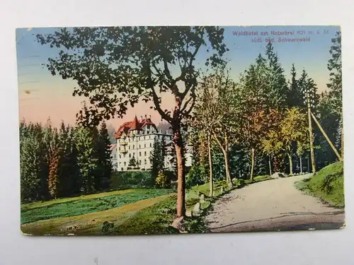 Alte AK Freiburg Schwarzwald Waldhotel am Notschrei 1927 [aX20]