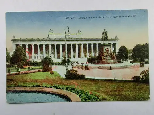 Alte AK Berlin Lustgarten Denkmal Friedrich Wilhelm um 1920 [aX29]