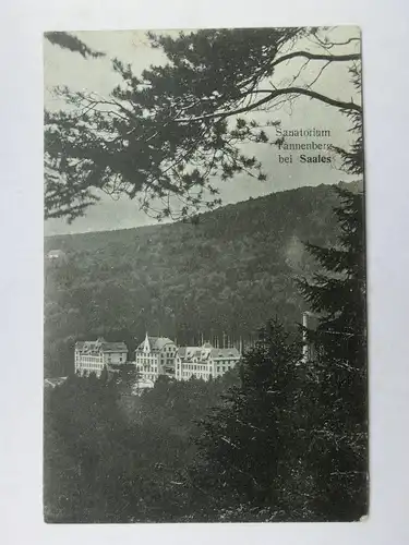 Alte AK Saales Sanatorium Tannenberg Vogesen [aX141]