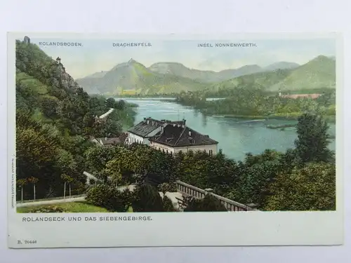 Alte AK Rolandseck und Siebengebirge um 1900 [aX178]