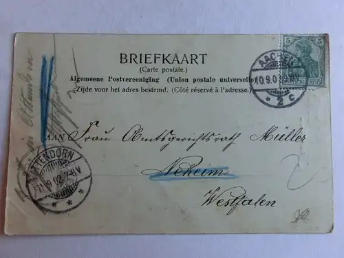 Alte AK Königswinkelbrugje Valkenberg 1902  [aX561]