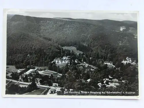 Alte AK Bad Harzburg Schwimmbad Kurhaus [984]