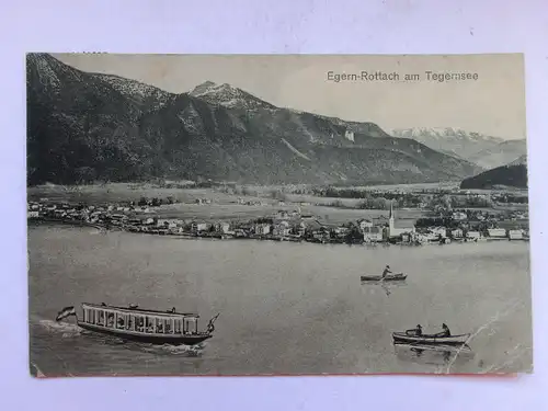 Alte AK Egern Rottach Tegernsee (knitterig) [998]