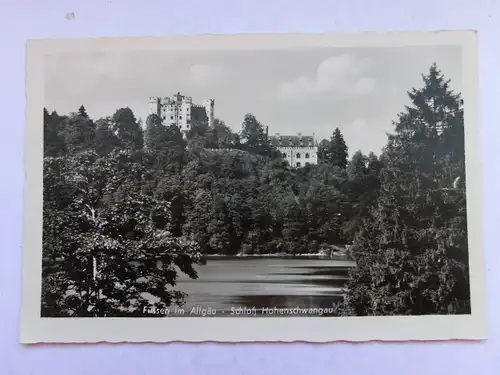 Alte AK Füssen Hohenschwangau Allgäu [1035]
