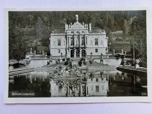 Alte AK Schloß Linderhof [1076]