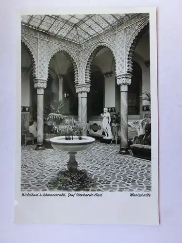 Alte AK Wildbad Schwarzwald Graf Eberhards Bad [1080]