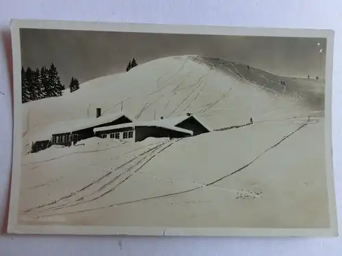 Alte AK Sonthofen Alpe Egg Winter Skifahren [1093]