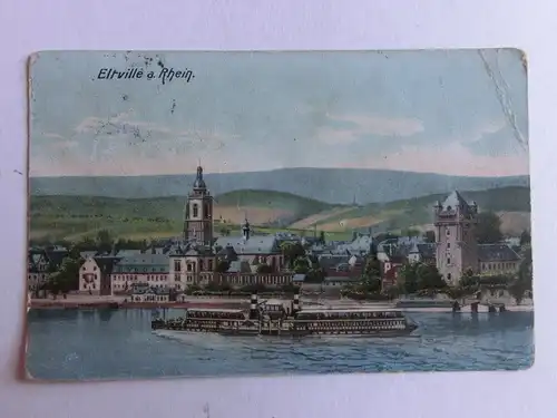Alte AK Eltville (st. angeschmutzt, m. Knick) [1123]