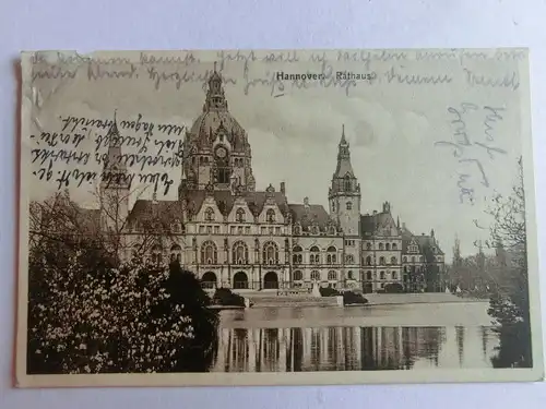 Alte AK Hannover Rathaus (beschädigt) [1195]