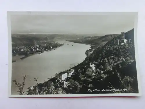 Alte AK Kapellen Stolzenfels Rhein 1930 [1223]