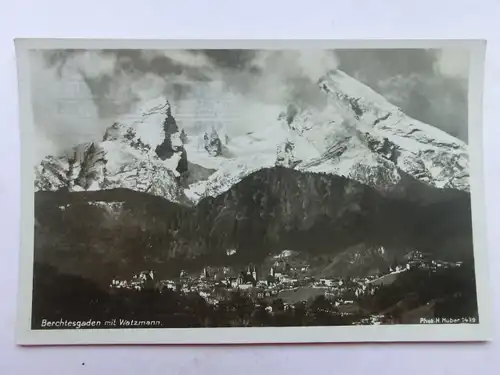 Alte AK Berchtesgaden m. Watzmann 1929 [1238]