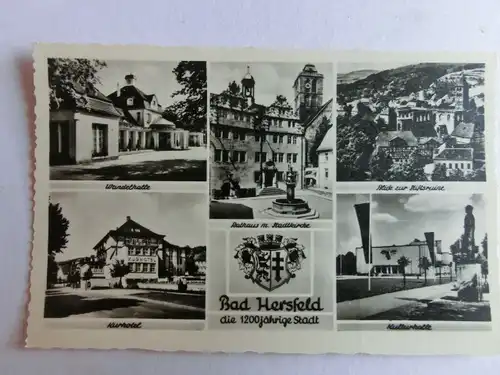 Alte AK Bad Hersfeld Mehrbildkarte [1287]