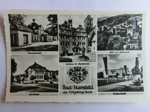Alte AK Bad Hersfeld Mehrbildkarte [1308]