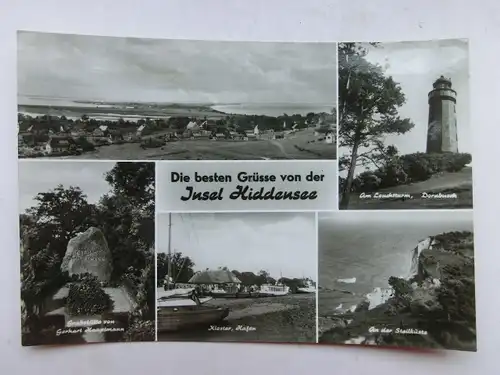 Alte AK Insel Hiddensee Mehrbildkarte [aO1598]