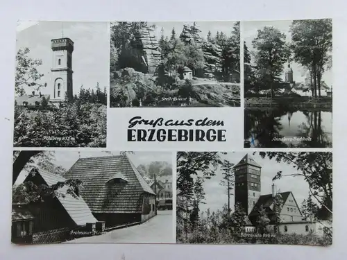 Alte AK Annaberg Buchholz Bärenstein Erzgebirge [aO1644]