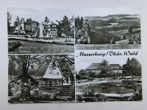 Alte AK Masserberg Thüringen Mehrbildkarte [aN621]