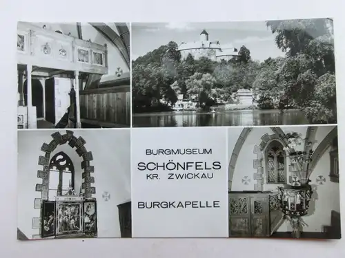 Alte AK Schönfels Kr. Zwickau Burgmuseum [aN688]
