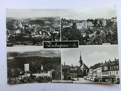 Alte AK Zschopau Sachsen Mehrbildkarte [aN702]