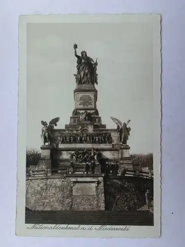 Alte AK Rüdesheim Nationaldenkmal Niederwald [aO1370]