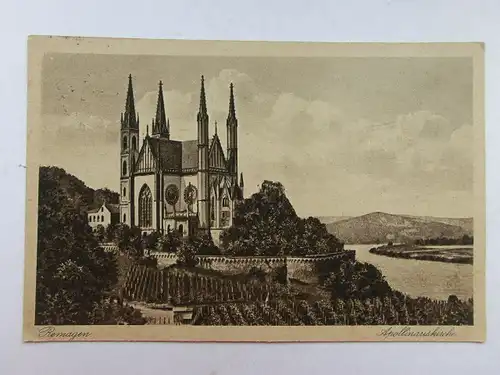 Alte AK Remagen Apollinariskirche 1925 [aO1378]