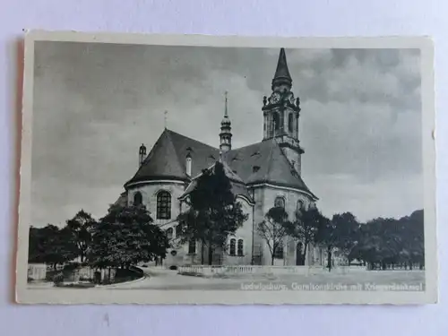 Alte AK Ludwigsburg Garnisonskirche Kriegerdenkmal [aX735]