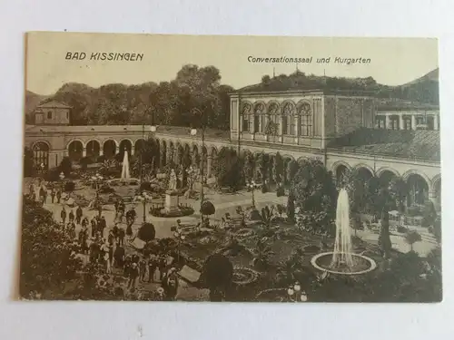 Alte AK Bad Kissingen Conversationssaal Kurgarten 1919 [aX749]