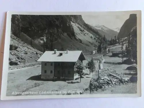 Alte AK Alpengasthaus Lacknerbrunn Zillertal Mayrhofen [aX777]