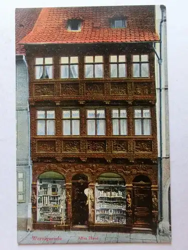 Alte AK Wernigerode Altes Haus [aT827]