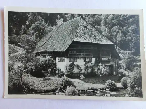 Alte AK Schwarzwald Schwarzwaldhaus 1952 [aE585]