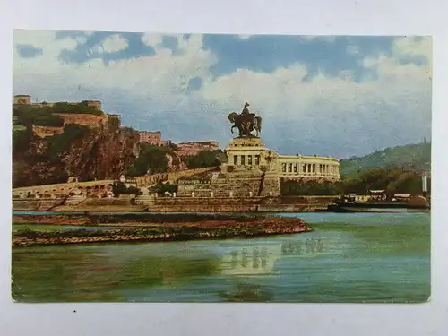 Alte AK Koblenz Deutsches Eck 1943 [A1390]