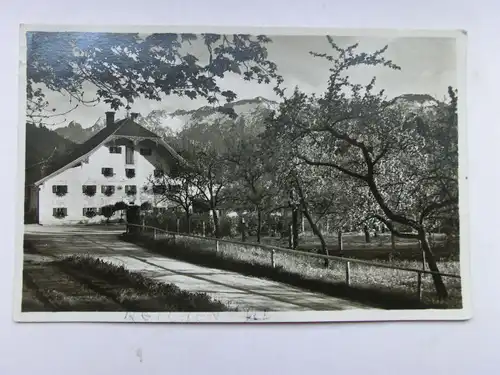 Alte AK Bad Reichenhall Weißbach Gasthaus Obermühle [A1410]
