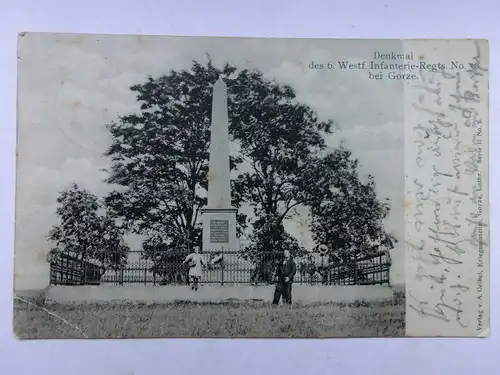Alte AK Gorze 6. Westf. Infanterie-Regiment Denkmal [A1415]