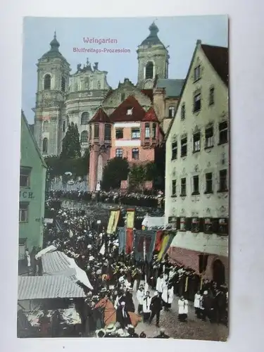 Alte AK Weingarten Blutfreitags-Prozession [A1430]