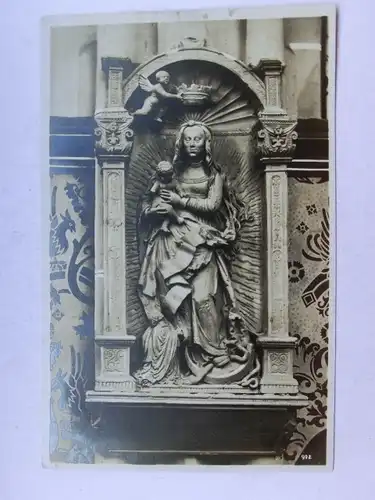 Alte AK Oberwesel Liebfrauenkirche Grabstein [aX294]