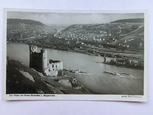 Alte AK Bingerbrück Ruine Ehrenfels [aX296]