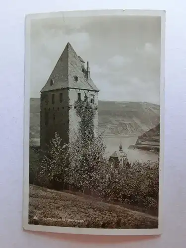 Alte AK Oberwesel Wachtturm [aX300]