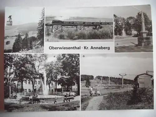 Alte AK Oberwiesenthal Kreis Annaberg Mehrbildkarte [U13]