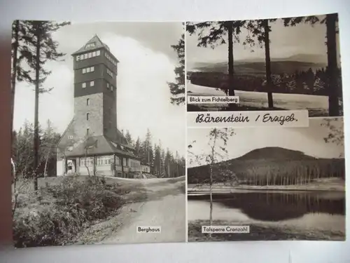 Alte AK Bärenstein Erzgebirge Mehrbildkarte [U17]