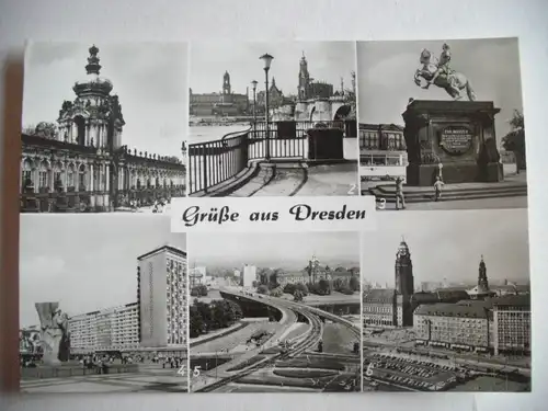 Alte AK Grüße aus Dresden Mehrbildkarte [U31]